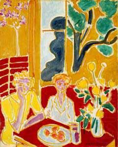 Deux fillettes fond jaune et rouge, Henri Matisse